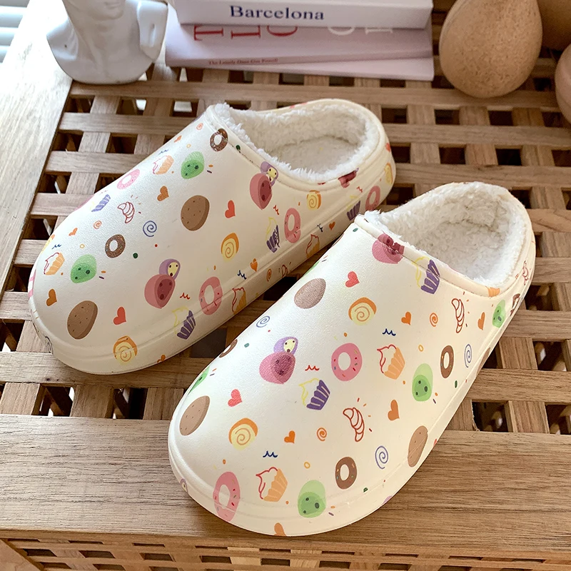 

Новинка 2021, тапочки для пар, красивые теплые домашние тапочки, удобная повседневная обувь с граффити, мягкая легкая прогулочная обувь для вз...