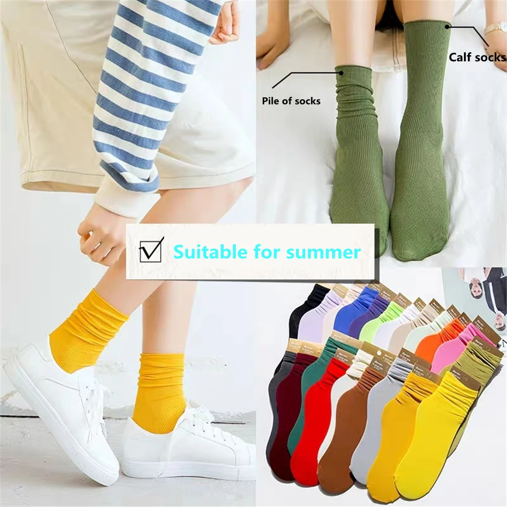 Разноцветные женские носки в стиле Харадзюку длинные для девочек сексуальное