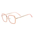 Красочные квадратные модные женские оптические очки с полным ободком для линз по рецепту для близорукости многофокальные