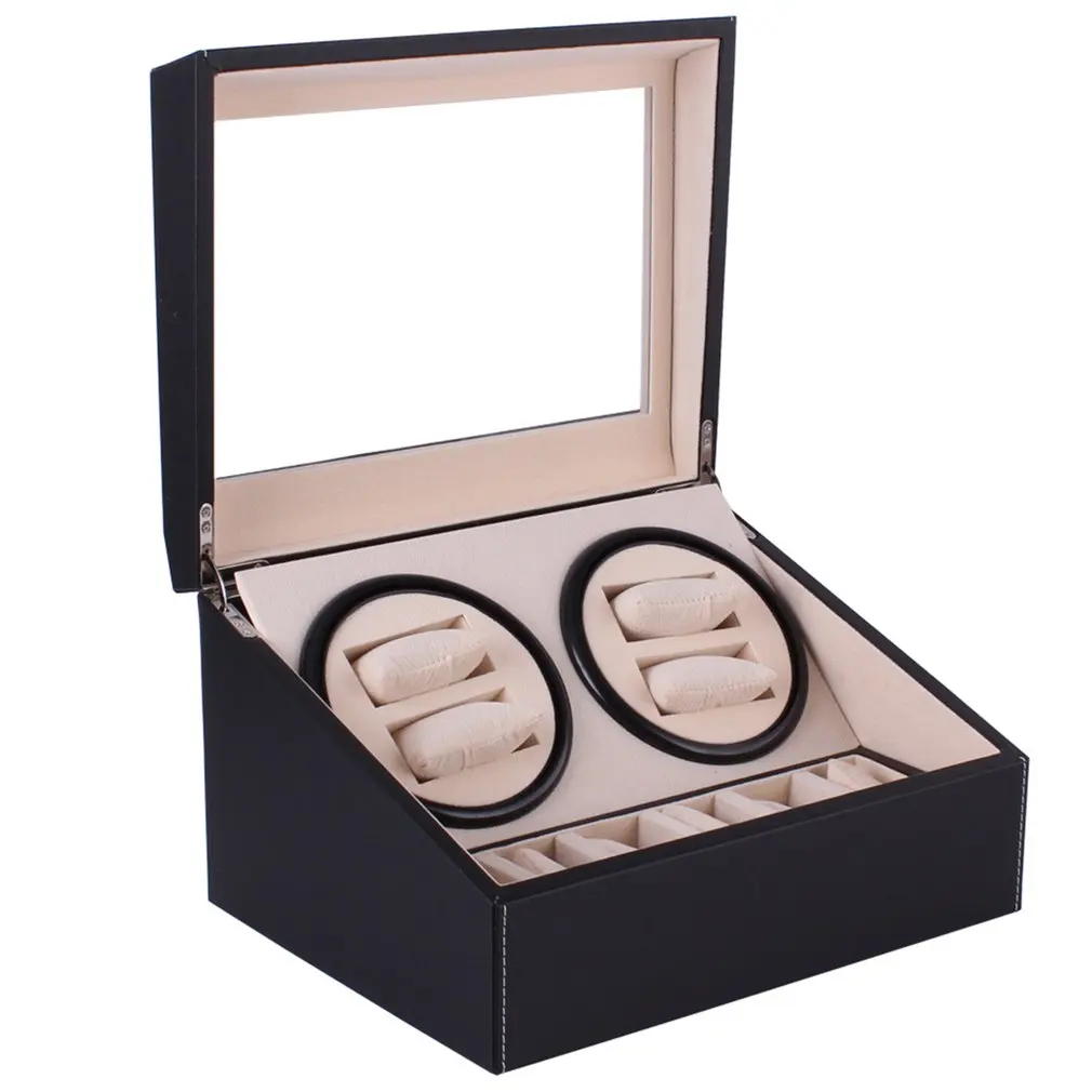 High Quality Automatic Watch Shaker Winder Box Slient Motor Box Watches Mechanism Cases Drawer Watch Storage Display Watches