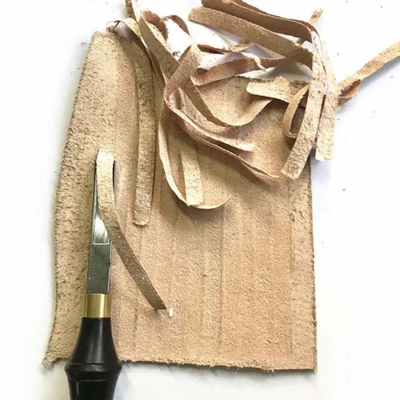 Ручной работы французский стиль кожаный край кромка для резки нож кожи