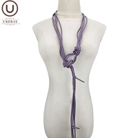 ukebay new handmade tassel necklace long pendant necklaces women fashion necklace purple rubber jewelry wedding gift accessories