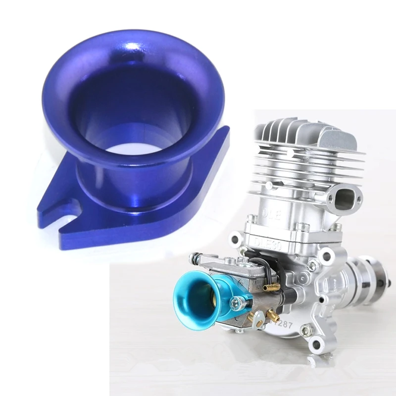 CNC Aluminum Alloy Air Horn Inlet for DLE30/ DLE50/ DLE55/ Zenoah G80 and CRRC Gas Engine RC Airplane