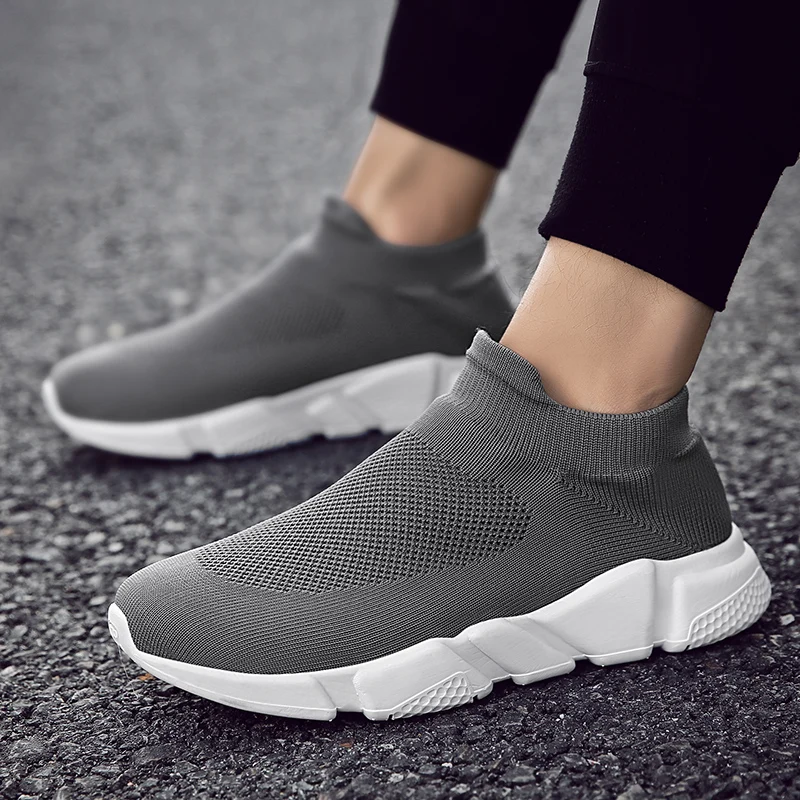 Светильник новинка дышащие летающие носки обувь мужские спортивные эластичные