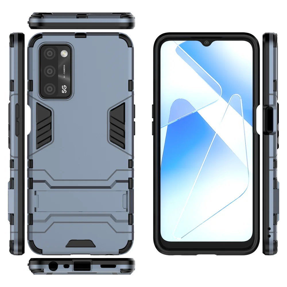 Чехол с подставкой для OPPO A55 5G, чехол A54 4G, противоударный армированный чехол из ТПУ и ПК, для Oppo A55 A54 oppo a55 6,5 