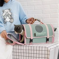 2 in 1 pet backpack shoulder bag handbag pet carriers cat backpack travel outdoor portable packaging carry satchel luxury dog