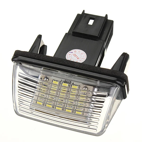 Светодиодный номерной знак 18SMD без ошибок для PEUGEOT 206 207 306 307 406 407 CITROEN C3 C4 C5