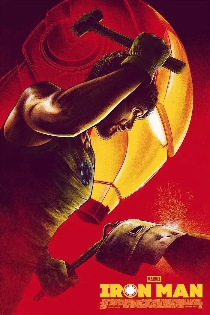Высокая популярность персонажа Marvel супер герой Железный человек плакат высокое качество холст живопись Высокое качество домашний Декор без рамки o367