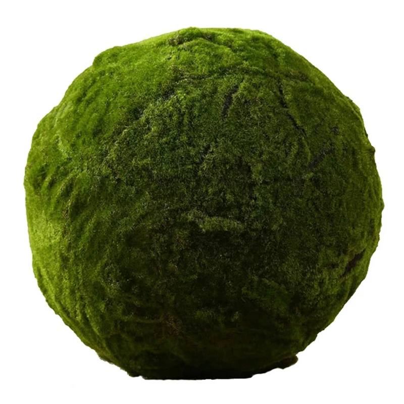 

Зеленые искусственные шарики из Моха, декоративное зеленое растение, украшение для свадебной вечеринки, украшение 20 см