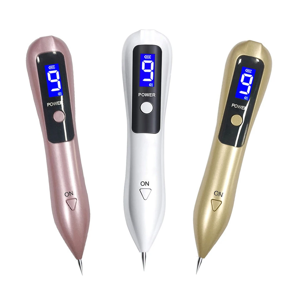 

LCD Plasma Pen Tattoo Mole Removal Machine 9 Level LED Lighting Face Care Tag Removal Laser Freckle Pen Wart Dark Spot Remover
