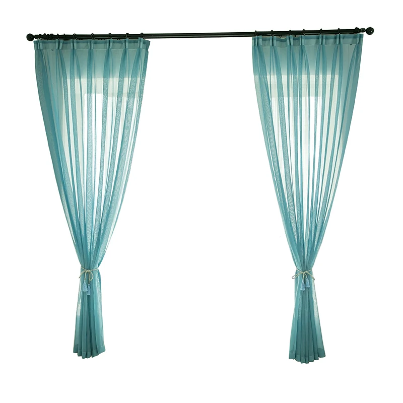 Белые занавески из вуали однотонные тюлевые шторы для гостиной оконные