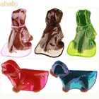 Водонепроницаемый дождевик-пончо для маленьких, средних и крупных собак, кошек, щенков, прозрачный зонтик для французского бульдога, цветной, для домашних животных, для собак