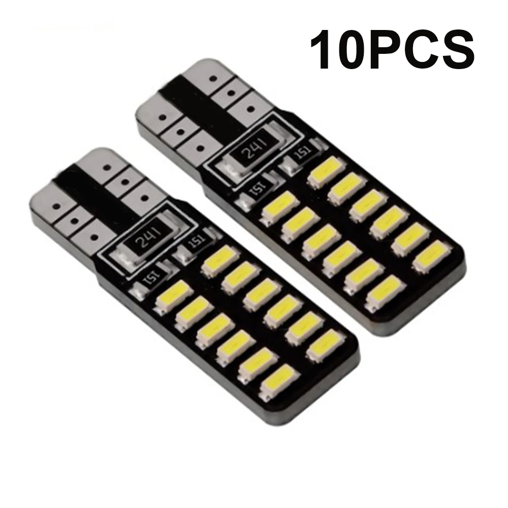 

Newest Hot Sale 12V LED Lights 10pcs Car T10 3014 24SMD LED Light Tail Parking Map Lamp Bulbs Ultra-bright Bright SMD LEDs