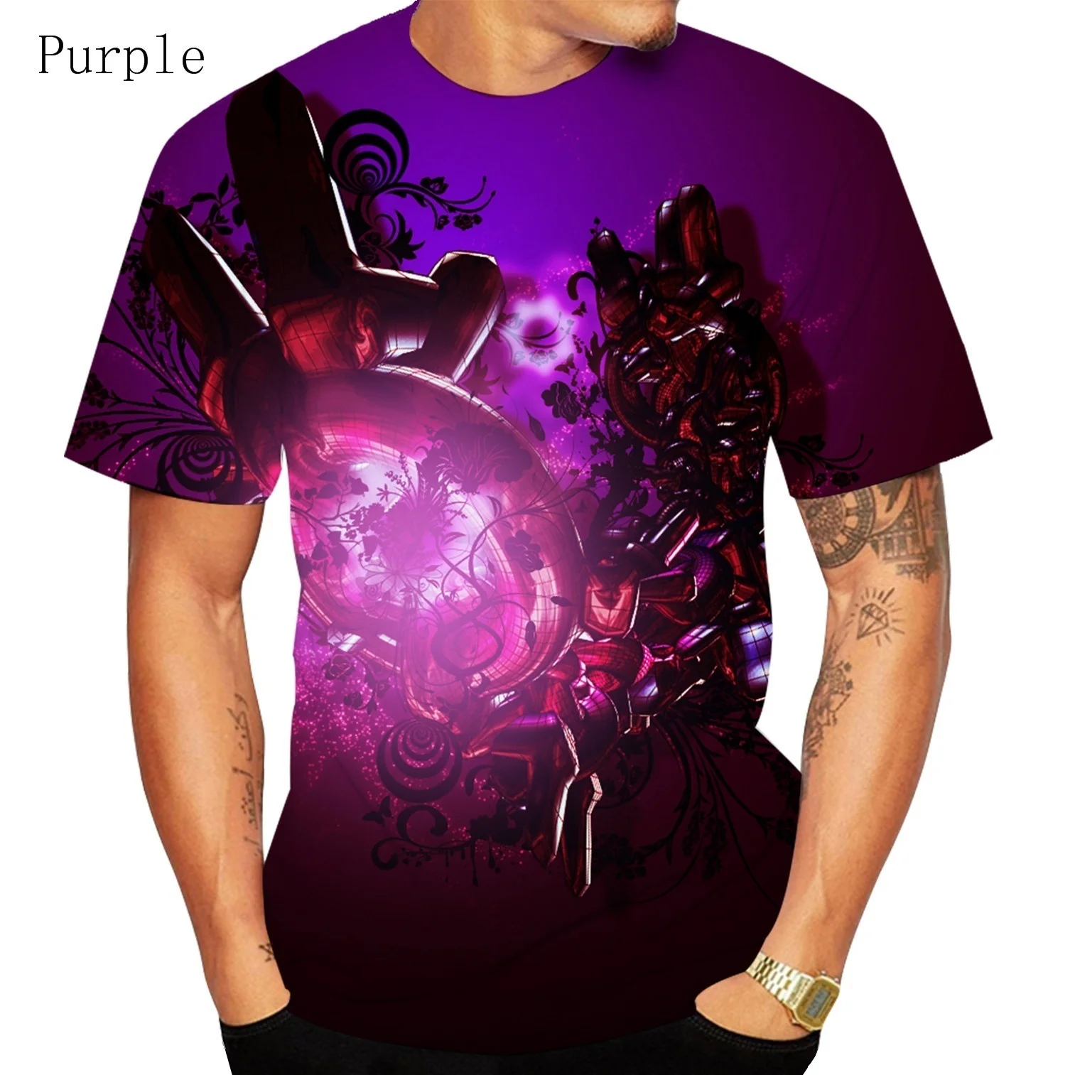 

Creativity 2019 The New Fashion Summer 3D T-shirt Male Printing Short Sleeved