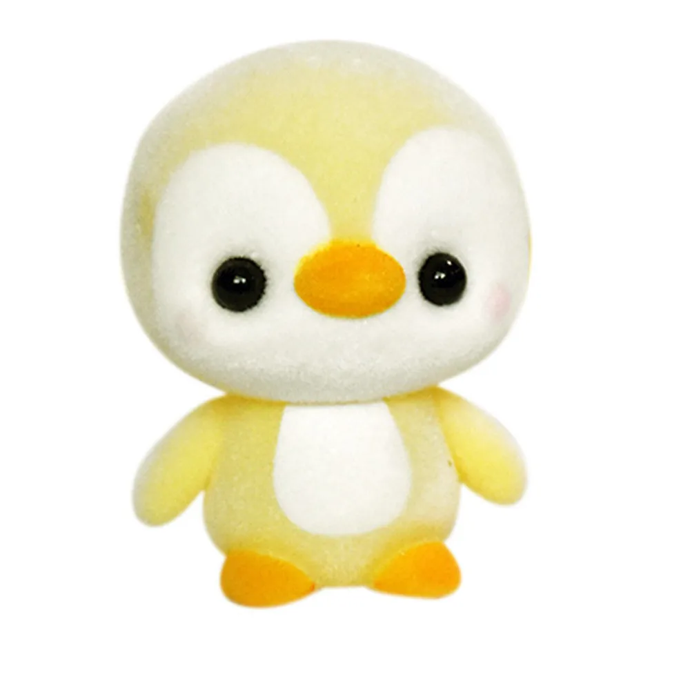 

5.5CM Mini Flocking Decoration Dolls Penguin 4 Colors Kawaii Doll Toy For Girls Little Exquisite Toy Christmas Gift