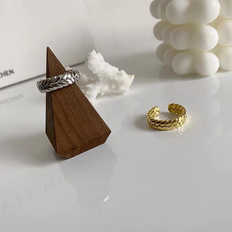 Новые модные минималистичные геометрические серебристые женские открытые