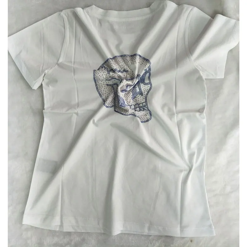 Женская футболка новая индивидуальная хлопковая Футболка с черепом | одежда