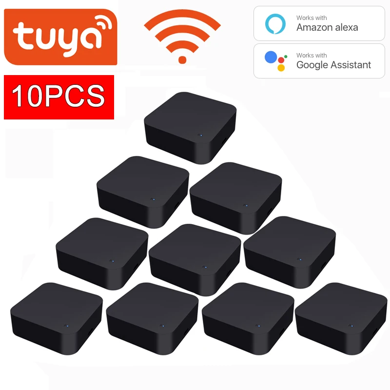 

Tuya WiFi 10PCS IR Remote Control for Air Conditioner TV, Smart Home Infrared Universal Remote Controller For Alexa,Google Home