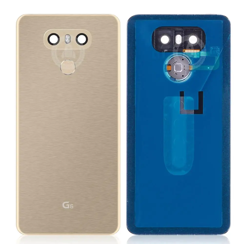 Задняя крышка для LG G6 H870 H871 H872 H873 LS993 на батарею черный белый золотой - Цвет: Gold