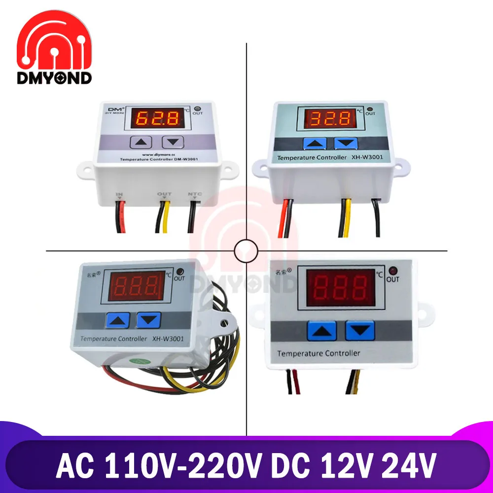 Цифровой регулятор температуры W3001 фоторегулятор термометр терморегулятор 110-220