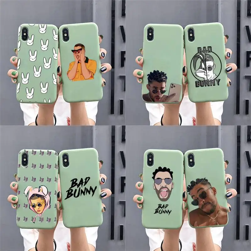 

Yo Perreo Sola Bad Bunny Maluma Phone Case for iphone 13 12 mini 11 Pro Max X XS XR Solid Color For 7 8 6 6S Plus Capa