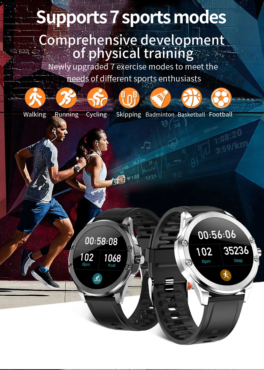 

S11 Pro Health Monitoring IP68 Waterproof Smart Watch Men Smart Clock Women SmartWatch Sports Bracelet Fitness Tracker PK L13 11