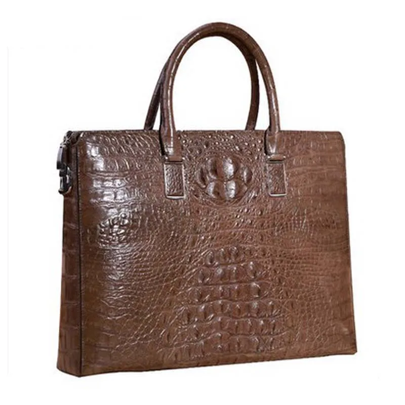 

Новый мужской портфель heimanba из крокодиловой кожи, мужская деловая сумка из крокодиловой кожи с кодовым замком, мужская сумочка из крокодило...