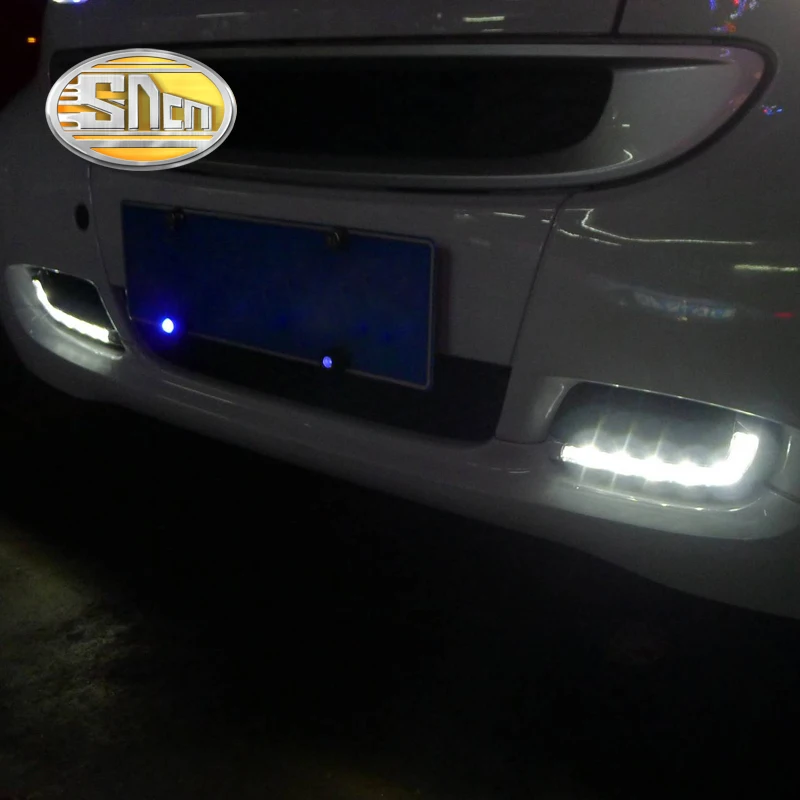 Светодиодные дневные ходосветильник SNCN для Smart Fortwo 2008 2009 2010 2011 автомобильные