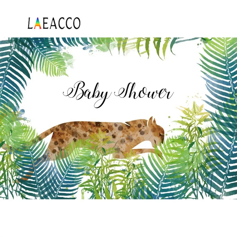 Laeacco фоны для фотосъемки вечеринка в честь будущей матери тропические пальмы