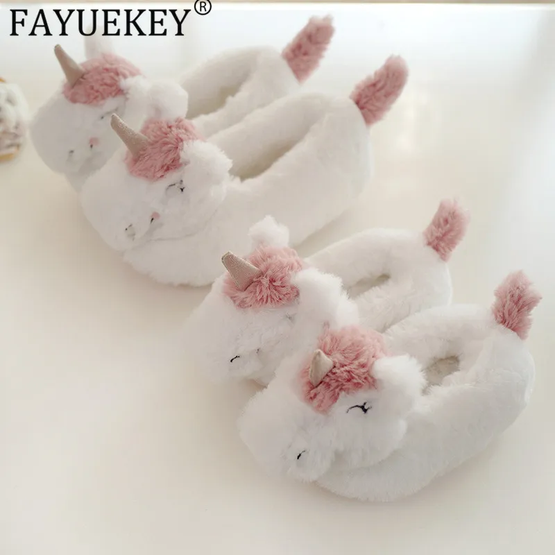 Тапочки детские зимние с кроличьим мехом и мультяшным рисунком|Тапочки| |