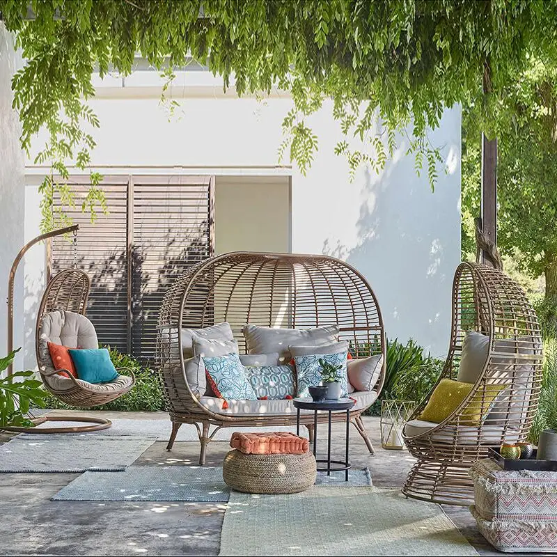 Мебель для улицы кровать из ротанга патио ленивый стул людей подвесная корзинка