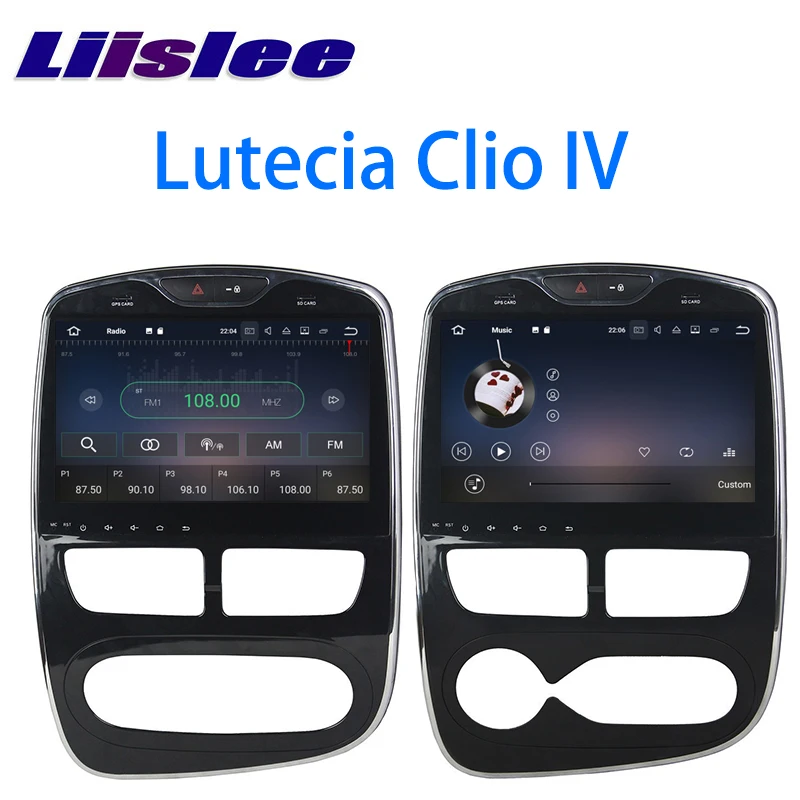 LiisLee Автомобильный мультимедийный GPS Android DVD аудио Радио стерео для Renault Lutecia Clio IV