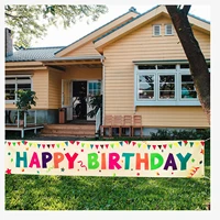 happy birthday banner large birthday yard sign party decoration for outdoor indoor use