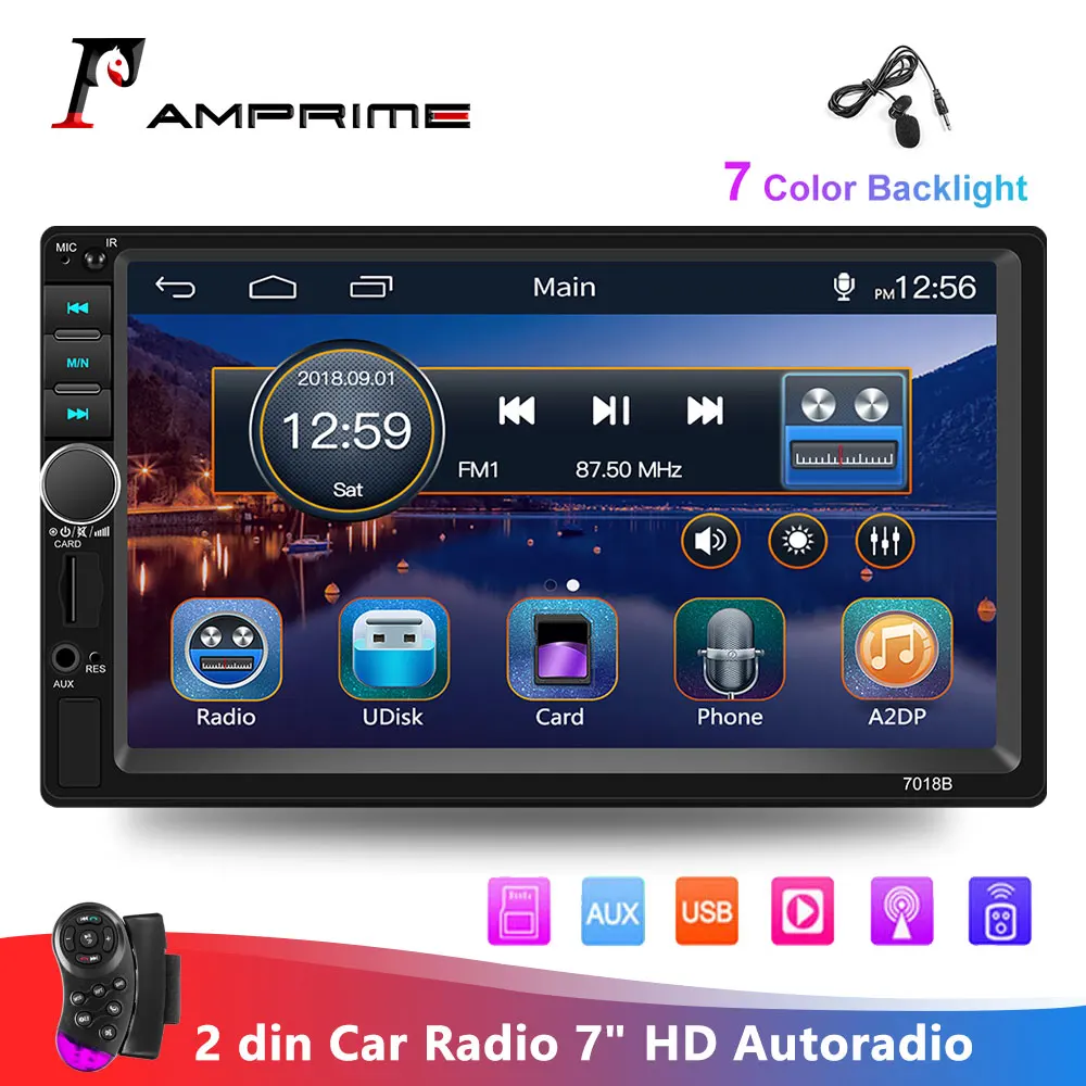 Автомагнитола AMPrime мультимедийный плеер с 7 &quotсенсорным экраном стерео MP5