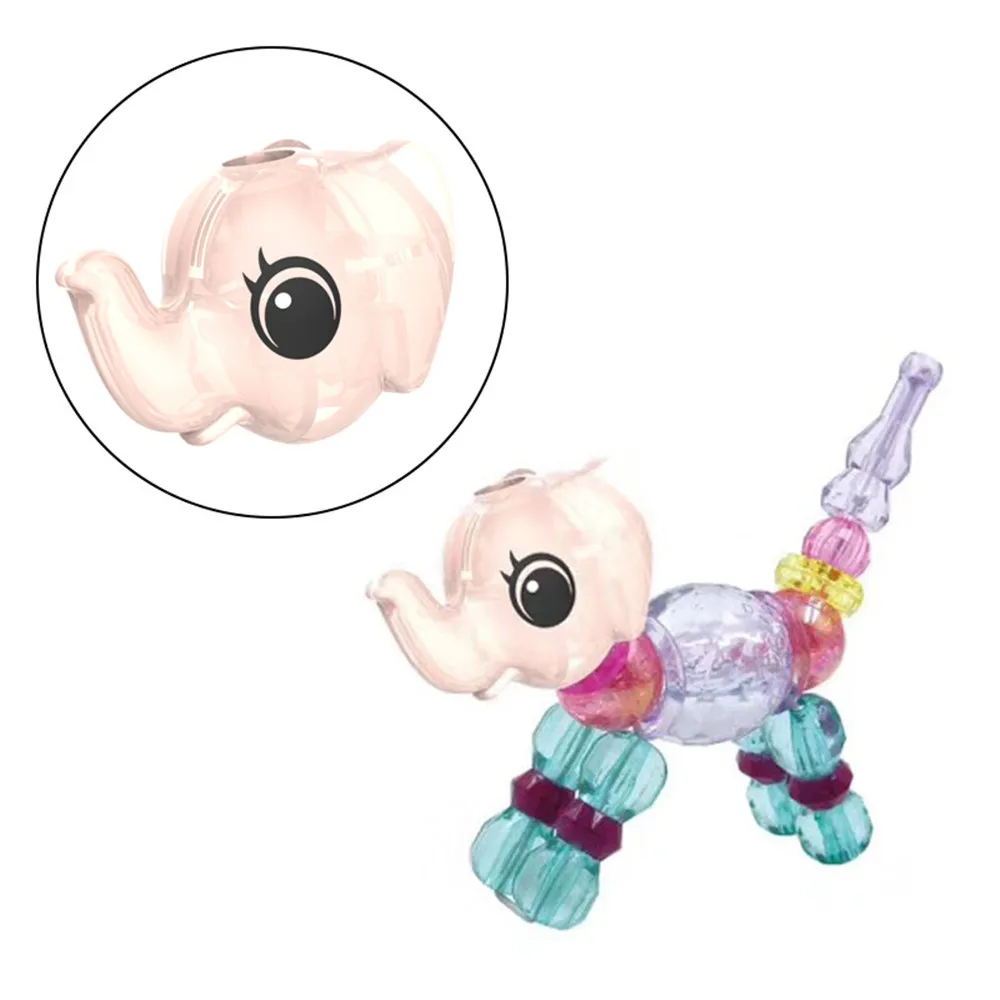 

Creative Funny DIY Animal Charm Bracelets Magic Trick Super Sprouting Surprise Girl Magic Pet Acrylic Bracelet Child Gift Jewely