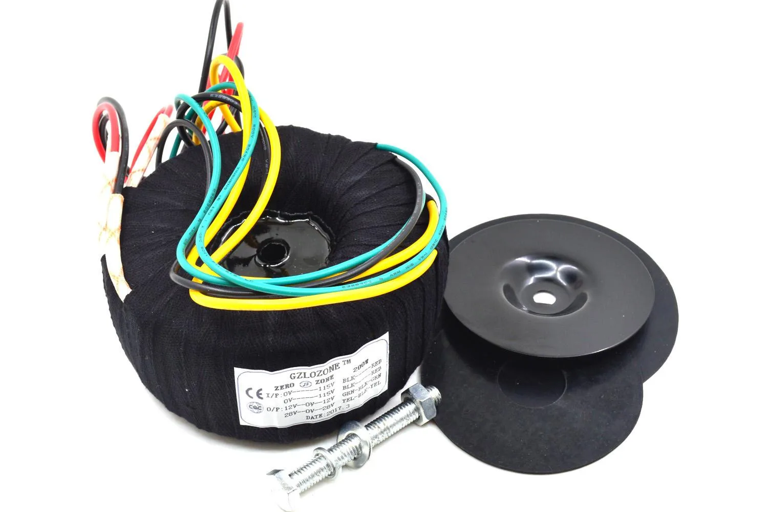 

200VA тороидальный трансформатор 0-115V * 2 к 28V-0-28V 12V-0-12V для NAP140 QUAD405 amp