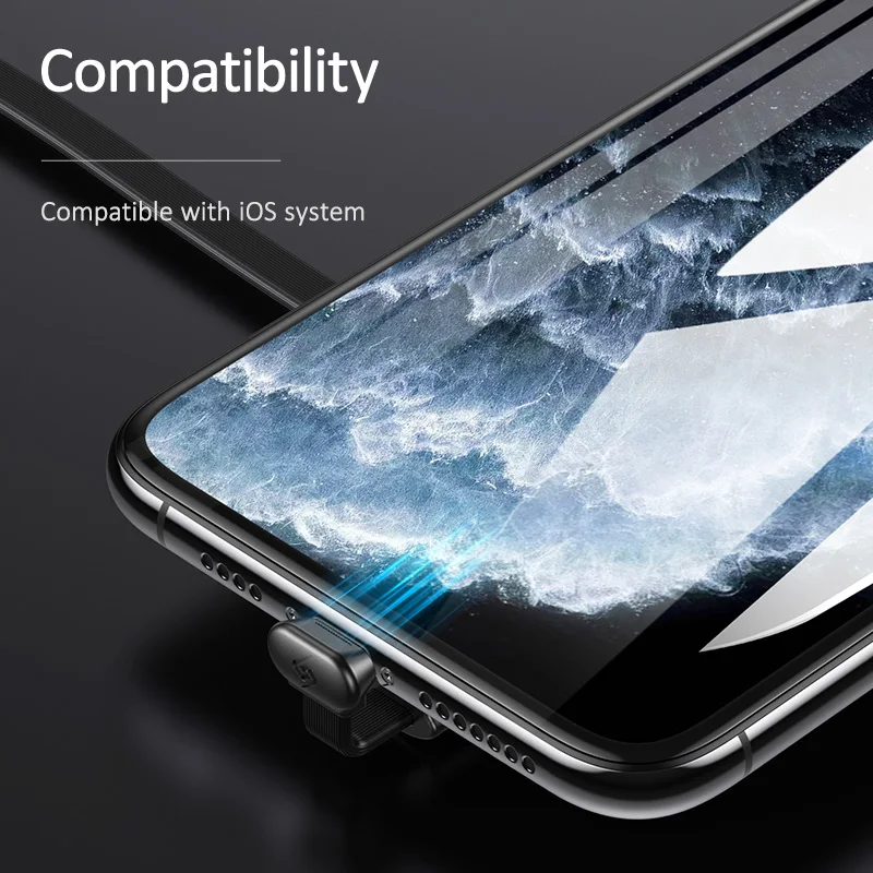 USAMS USB кабель для iPhone X 8 7 6 Micro type C игровой Кабель провод присоски Xiami 9 samsung S9