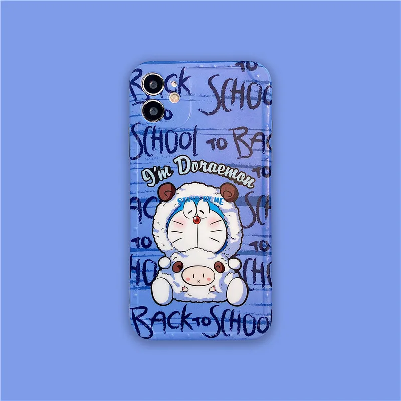

Doraemon Cartoon Cute Phone Case for iPhone12/12pro/11pro/max/se/xr/xs/xsmax/11promax/7/8/7plus/8p/Couple Creative Phone Cover