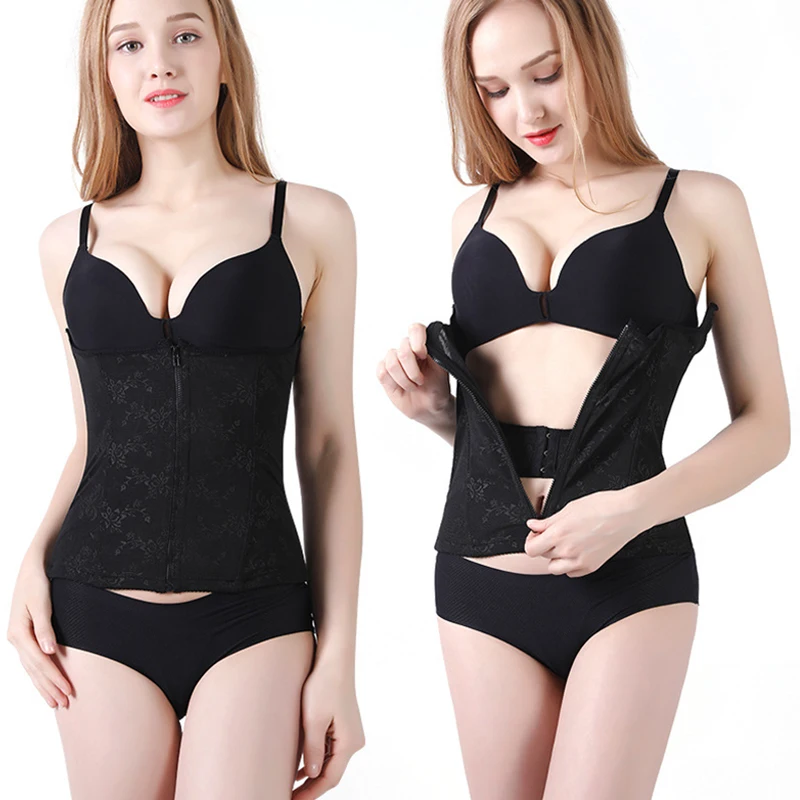 Корсет женский для похудения утягивающий корсет с регулируемой молнией и 3
