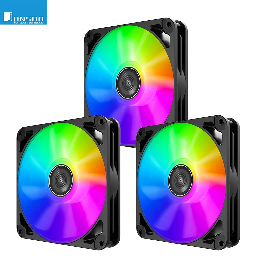 

JONSBO 140mm 4 Pin PWM Computer Case Cooling Fan 5V 3 Pin ARGB PC Chassis Cooler Radiator Heatsink Accessories