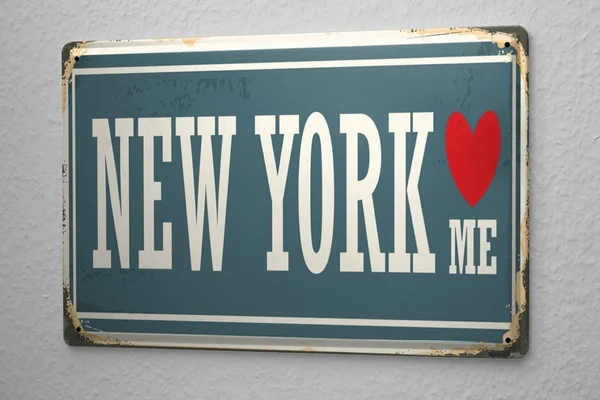 

New Vintage Retro Metal Tin Sign Love New York Outdoor Street Garden & Home Bar Cafe Wall Decoration Sign 12x8inch