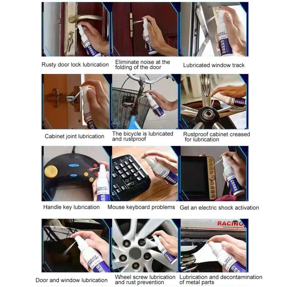 

100ml Multi-purpose Car Maintenance Rust Inhibitor Remover Derusting Lubricant