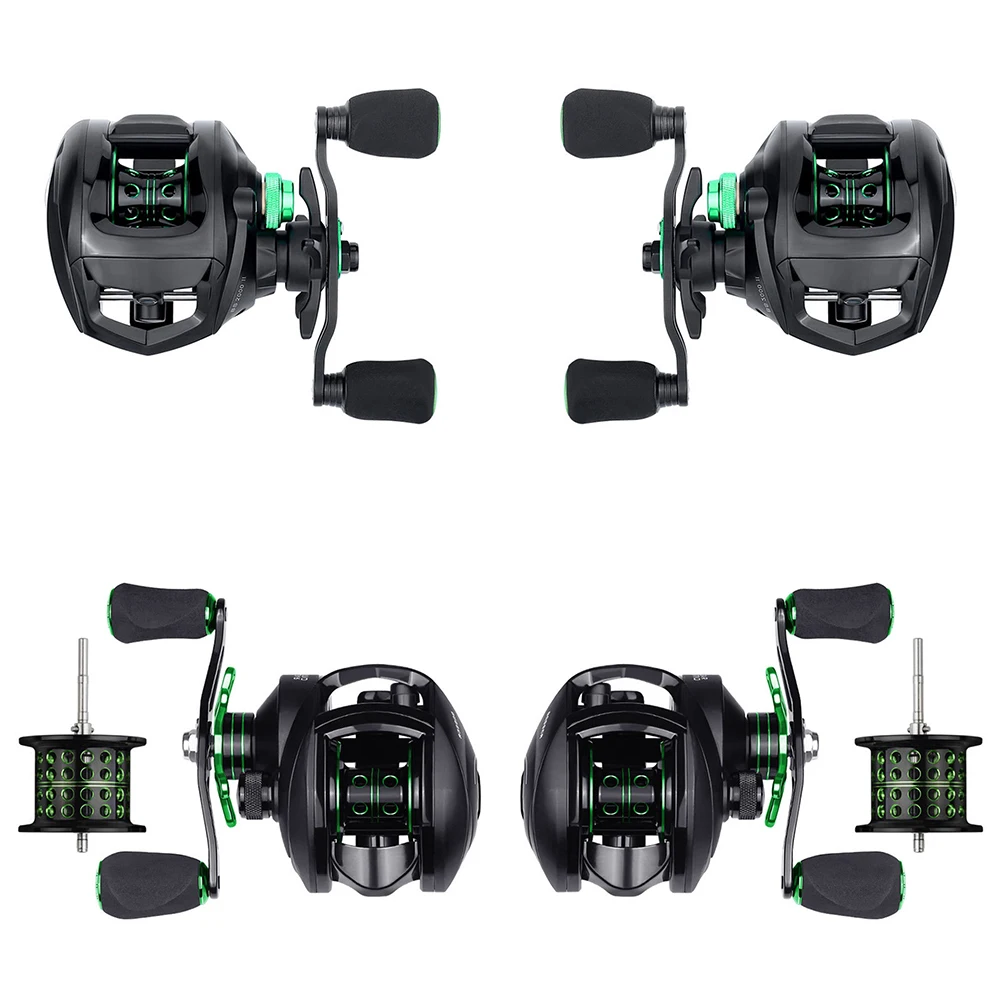 

Baitcasting Fishing Reel 8.1/1 12+1BB 8kg Drag Non-slip Grip for Carp Fishing High Speed Wheel Fish Accessories