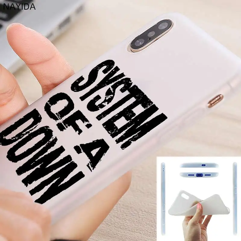 Мягкий силиконовый чехол для iPhone 13 12 11 Pro X XR XS Max Mini 8 7 6s 6 Plus SE 2020 System Of A Down |