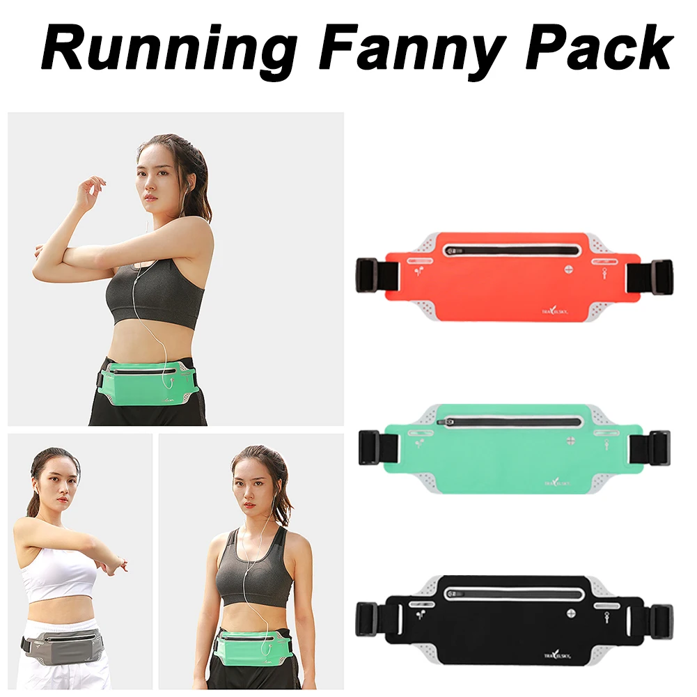 

Trail Running Bag Waterproof Cycling Waist Bag Reflective Fanny Pack Women Jogging Marathon Belt Gym Fitness Bicycle Accessories