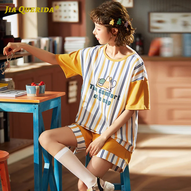 Домашняя одежда с вырезом лодочкой и коротким рукавом короткие штаны домашняя