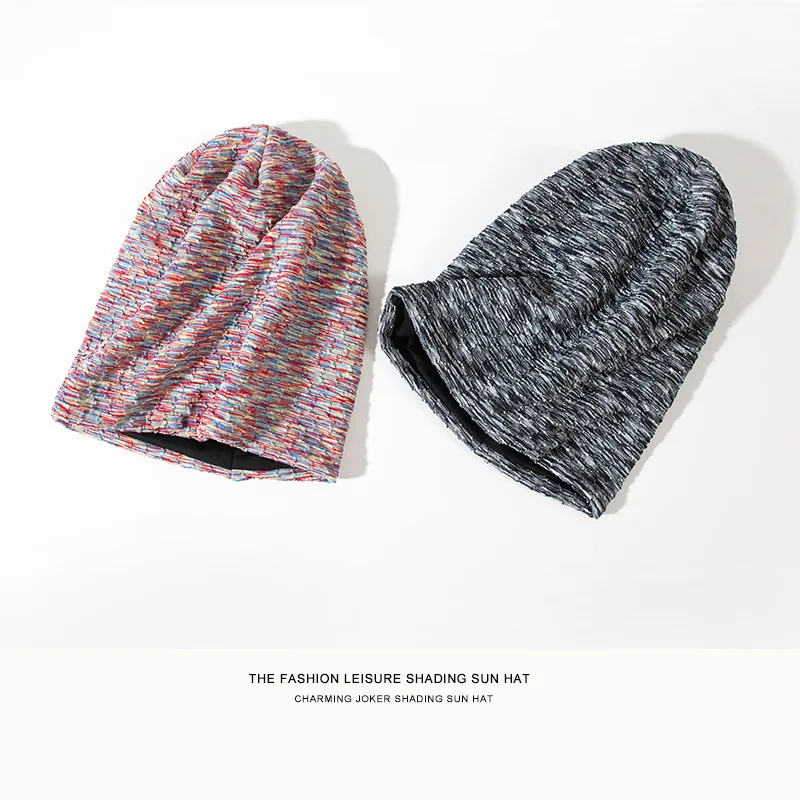 Новинка 2021 демисезонная тонкая шапка Baotou для мужчин и женщин трикотажная Серого