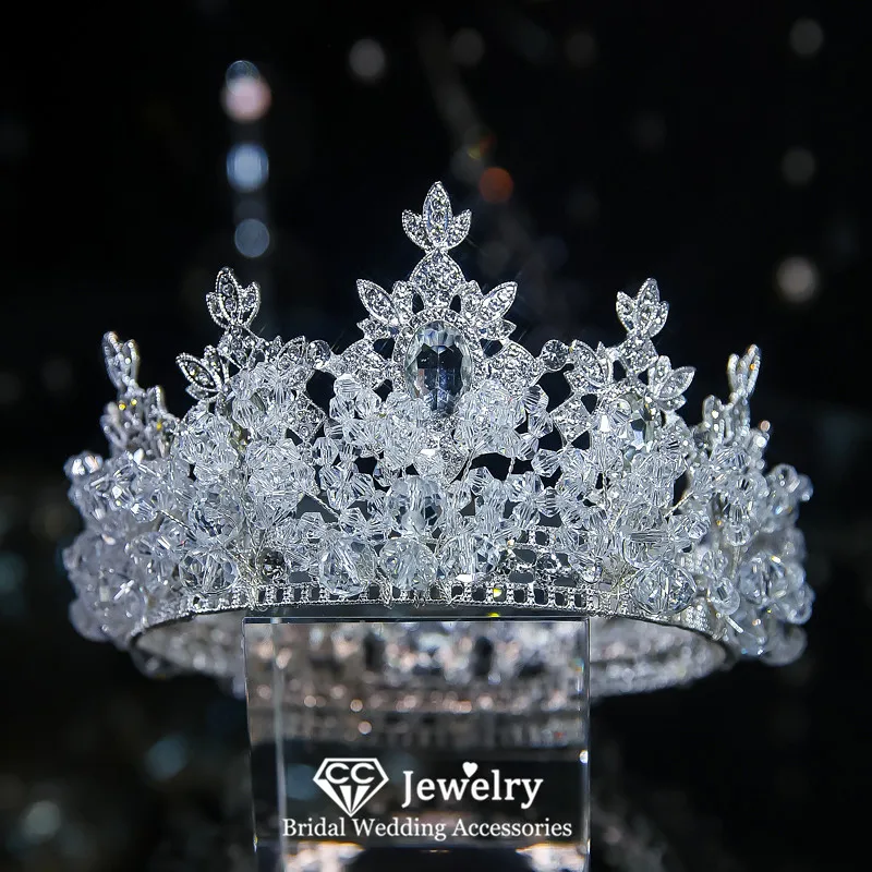 

CC Diadems Women Accessories Wedding Hairbands Engagement Hair Ornaments Bridal Headpiece Crystal Crowns High Quality Gift QS152
