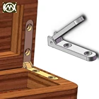 100 шт.лот, высококачественные петли из цинкового сплава для ювелирных коробок, оптовая цена, оснащенные винтами, популярные китайские товары 058