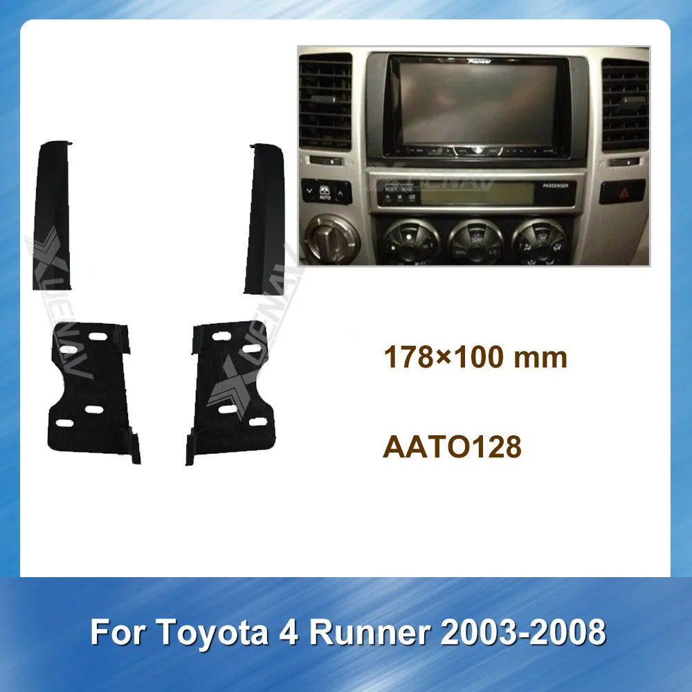 Car Radio frame Fascia for TOYOTA 4 Runner for TOYOTA 2003-2008 DVD frame Stereo Panel Dash Mount Trim Installation Kit Frame